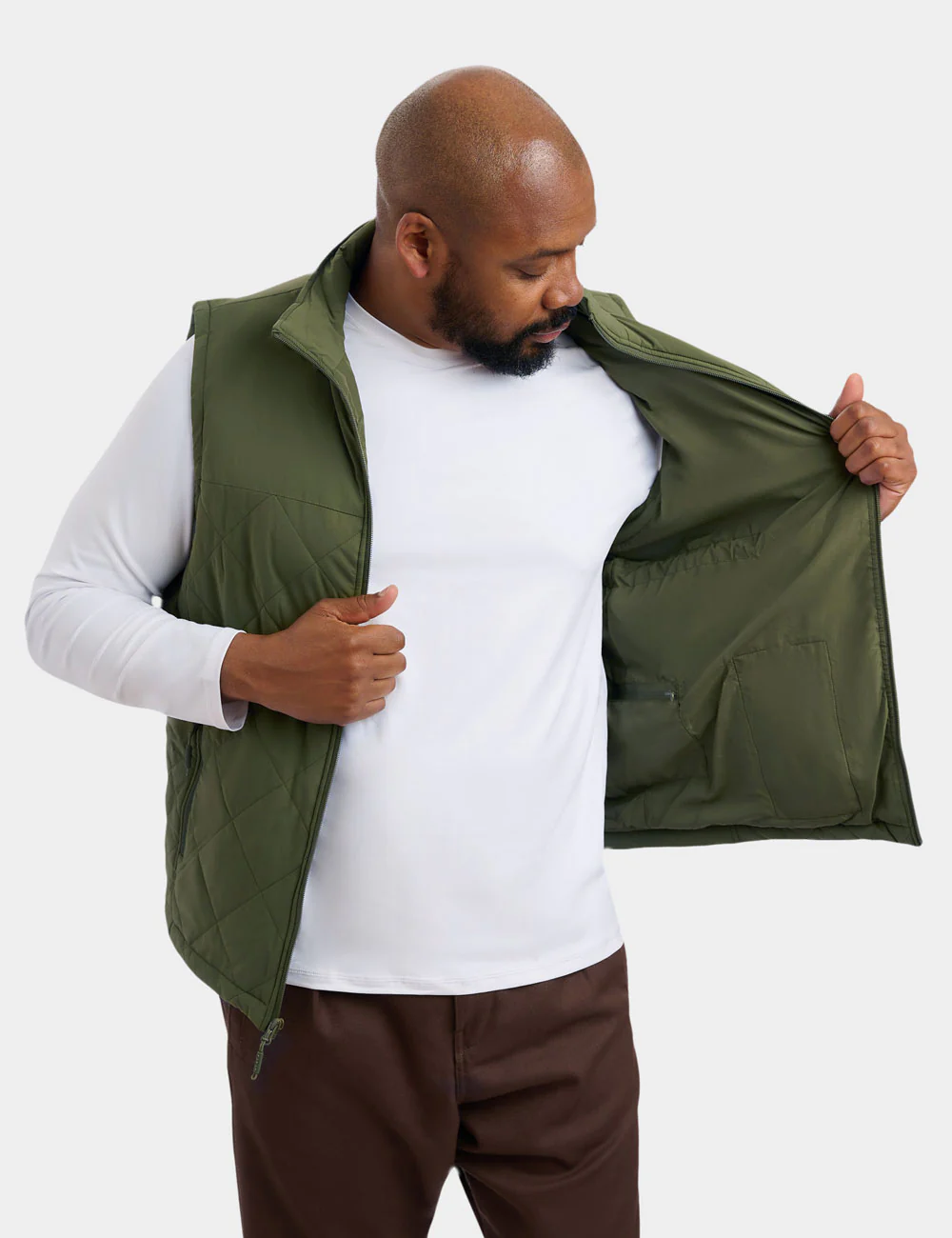 Men's Heated Quilted Vest - New Colors - Image 14