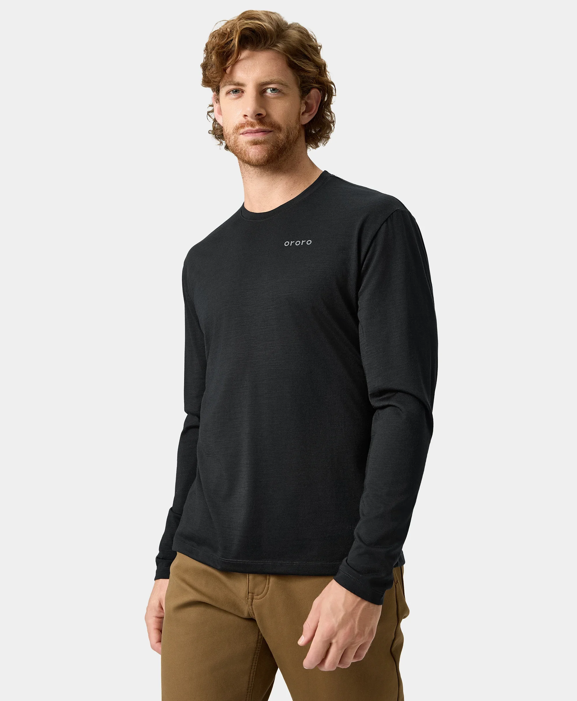 (Open-box) Aoraki Unisex Merino Wool Blend Baselayer - Black - Image 22