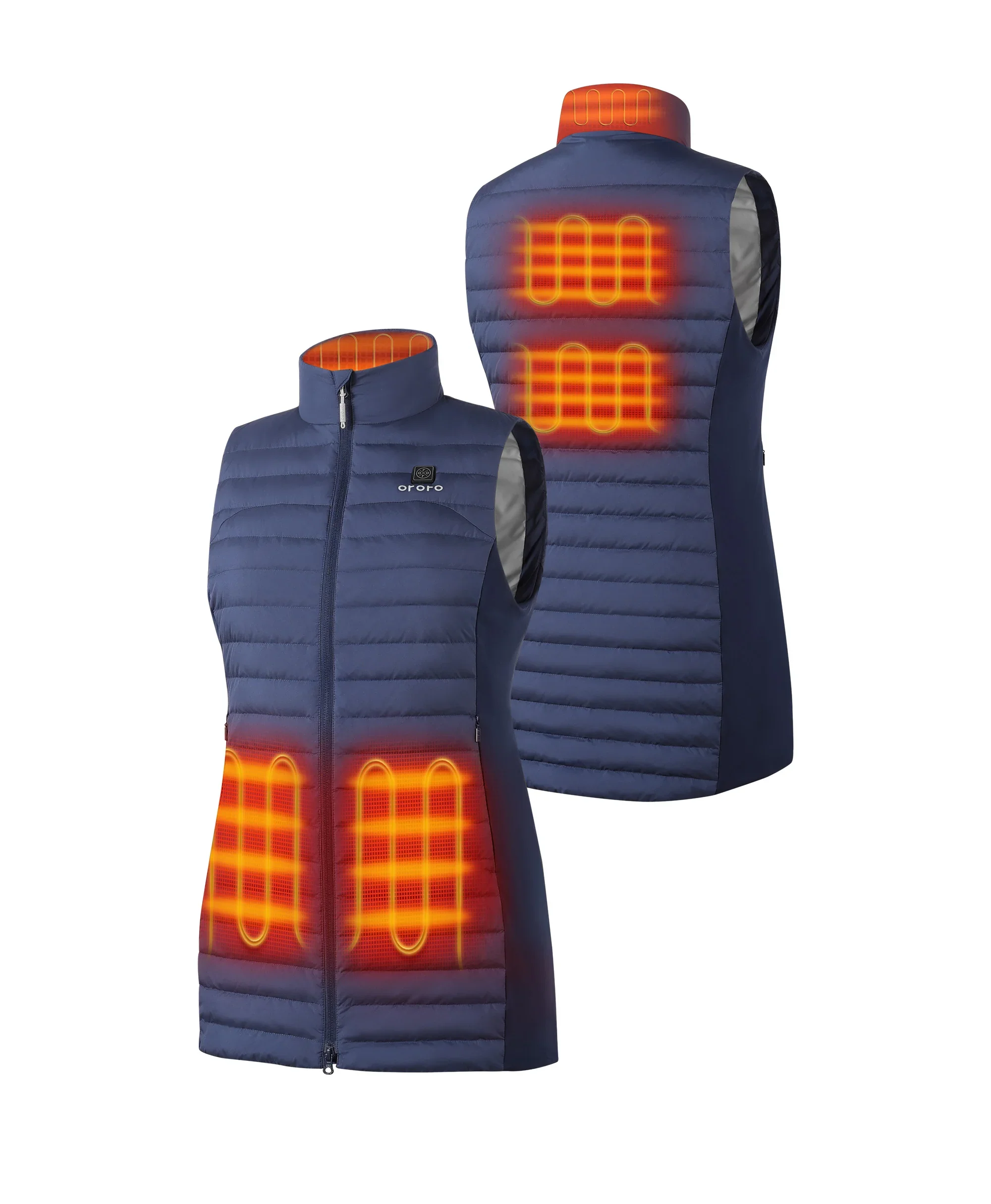 Cloudmere Women's 5-Zone Heated Long Down Vest - Image 21