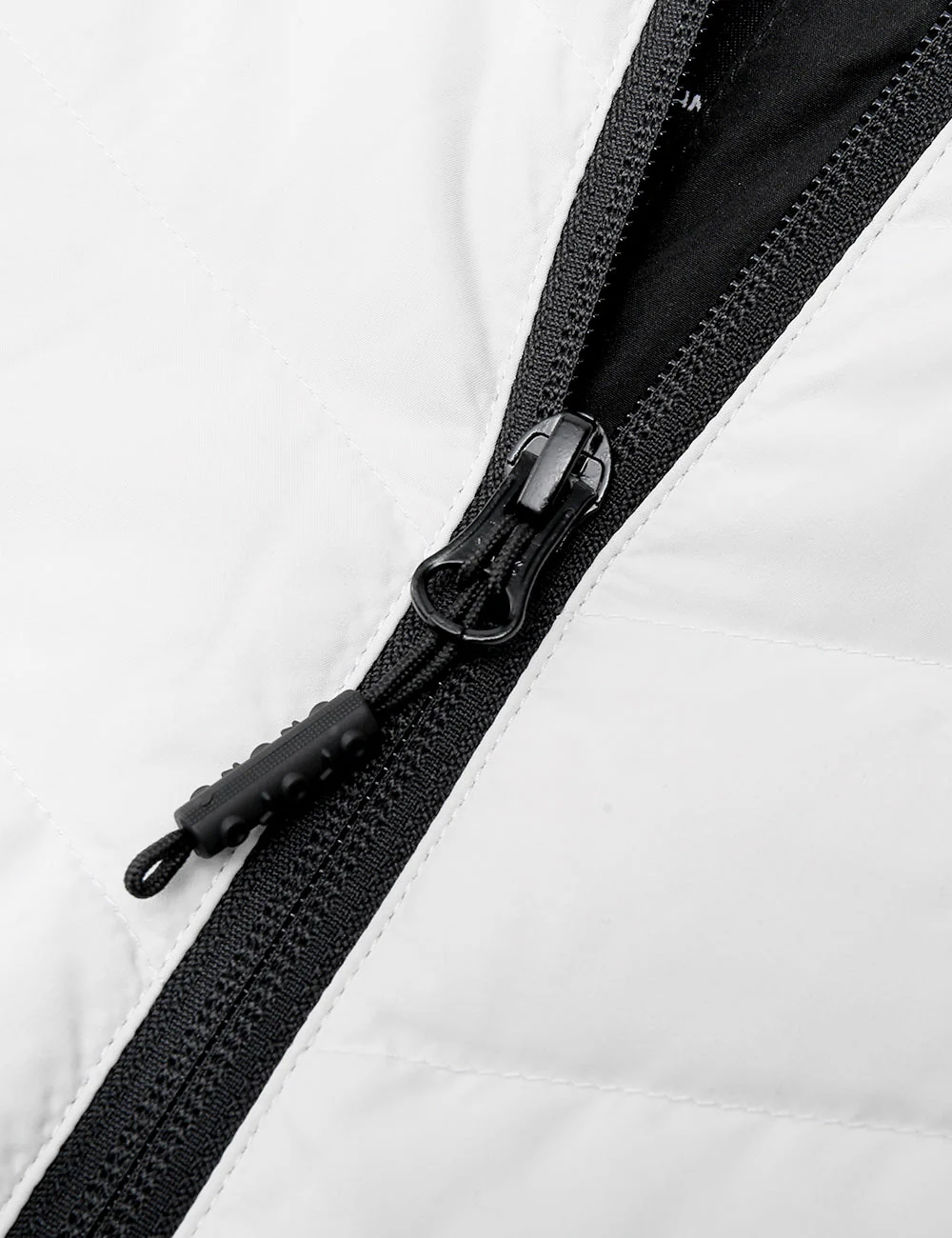 (Open-box) Women's Heated Down Jacket - Black/White (Battery Set Not Included) - Image 8