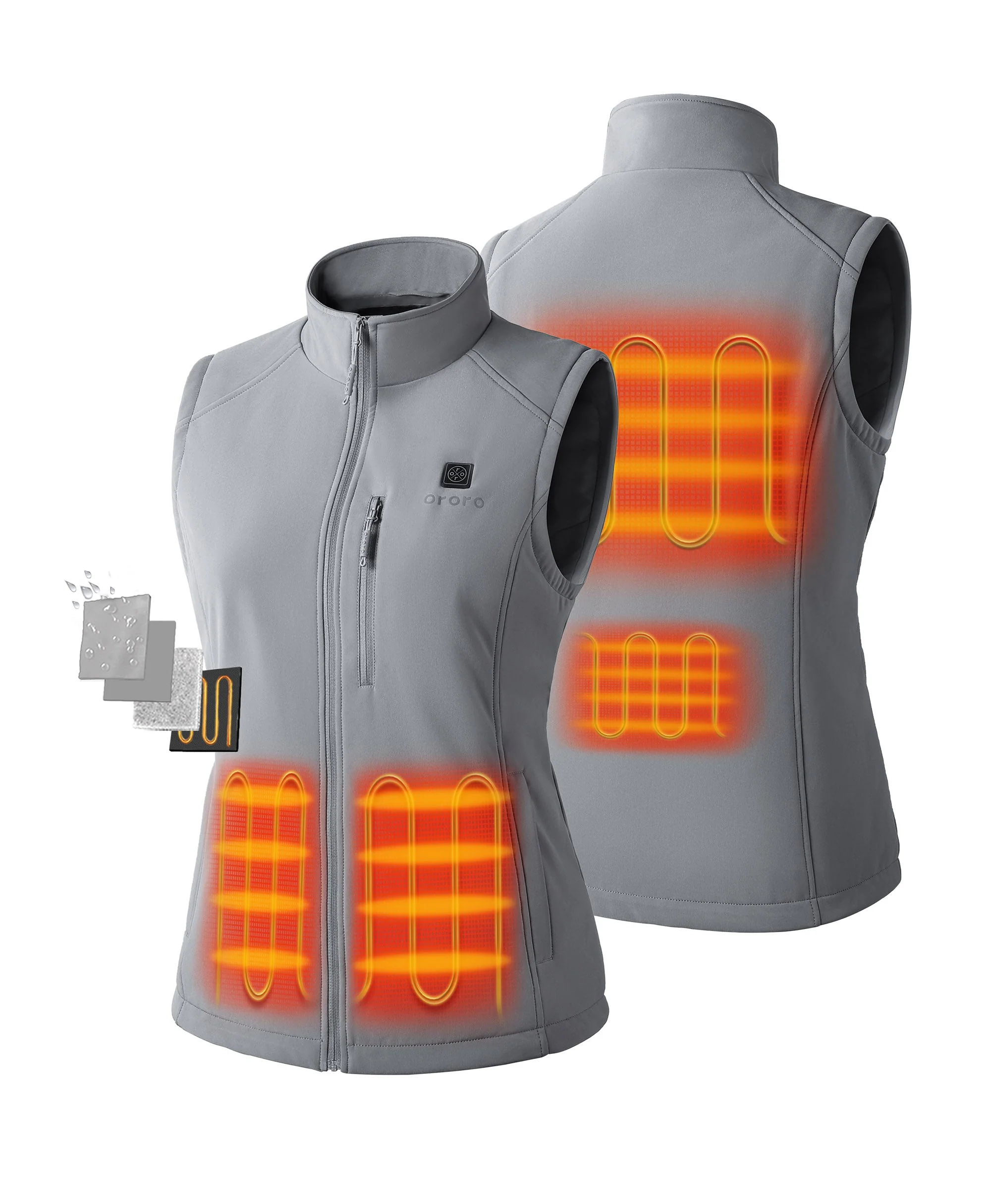 Women's Heated Softshell Vest - Lower Back Heating (Apparel Only) - Image 15