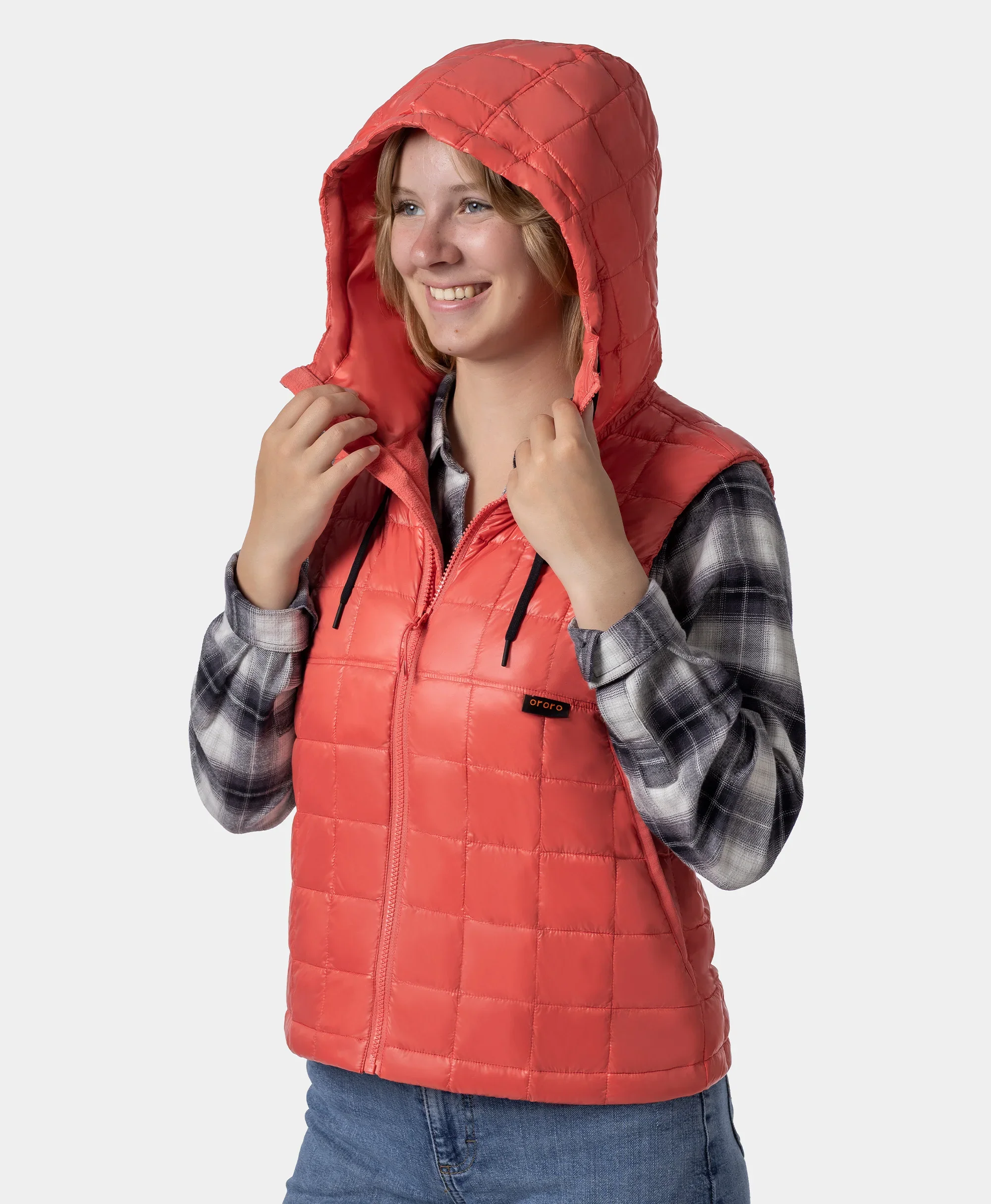 PuffLyte™ Women's Junior 4-Zone Hooded Heated Vest - Image 15
