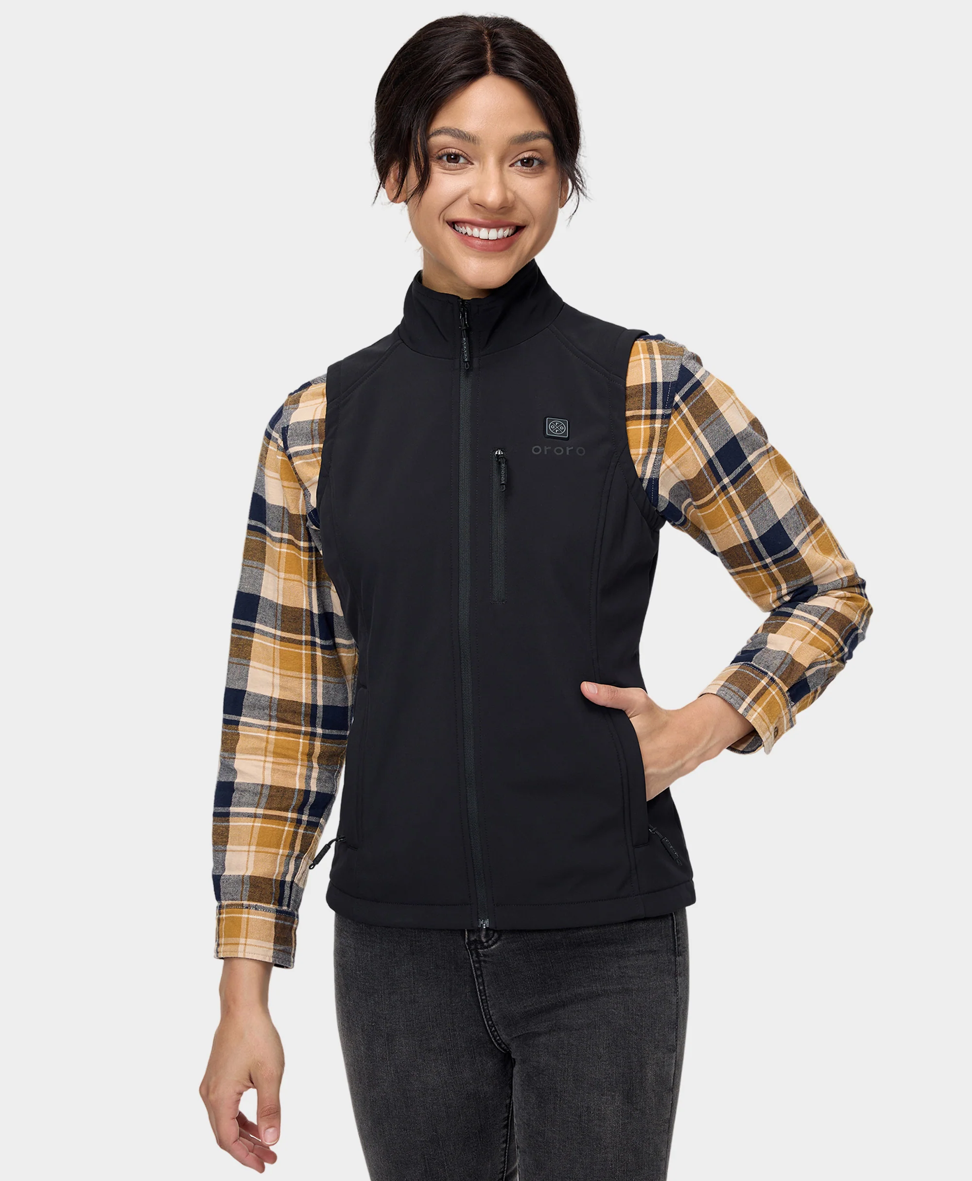 Women's Heated Softshell Vest - Lower Back Heating - Image 4