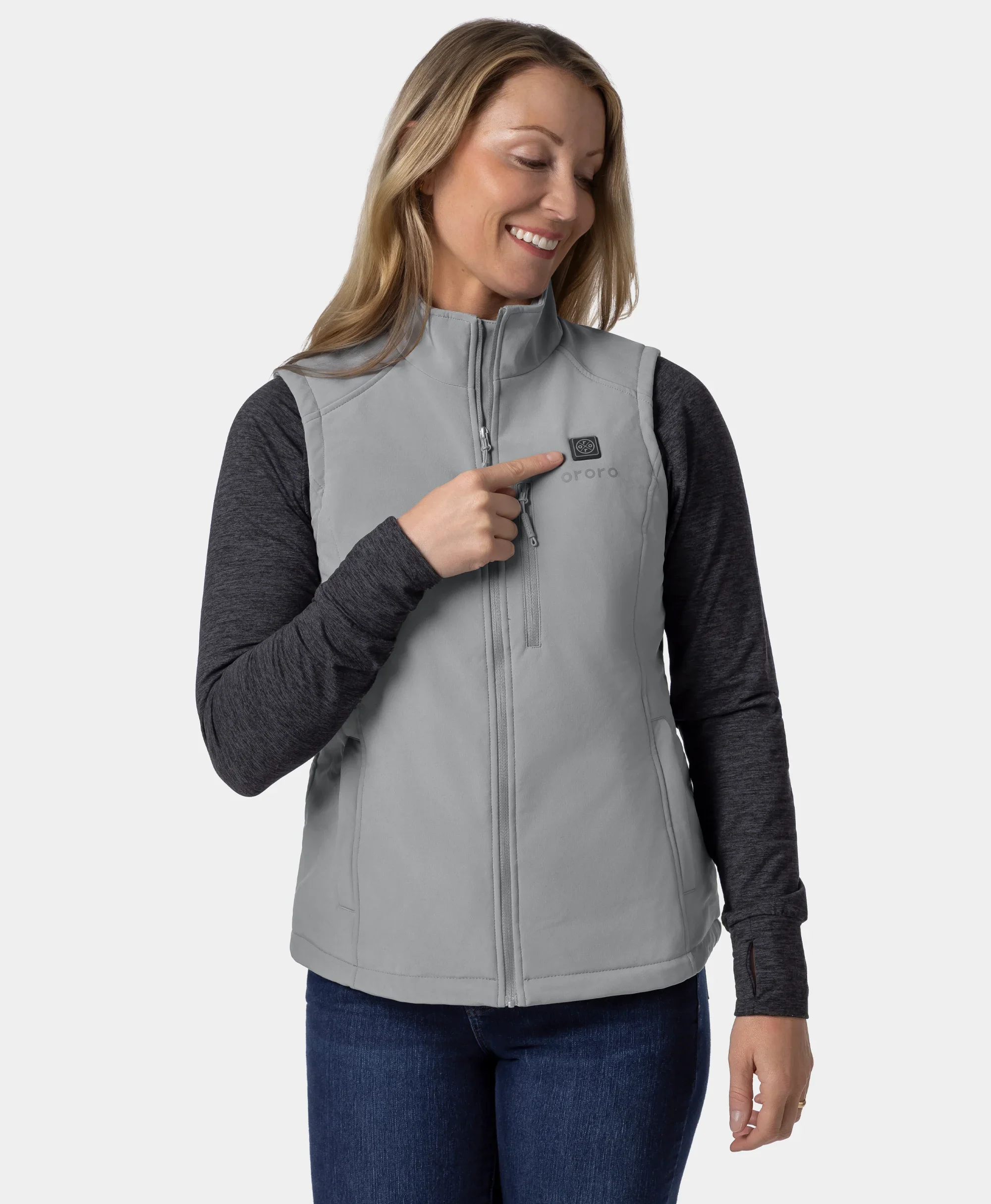 Women's Heated Softshell Vest - Lower Back Heating (Apparel Only) - Image 20